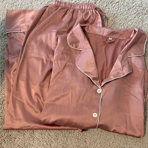 Satin PJ Set in Mauve